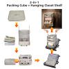 Bukere Hanging Packing Cube for Travel, Portable Shelves Organizer Bag for Luggage Suitcase, Travel Essentials, Compression Carry-On Closet Storage, X-Large Capacity view 2