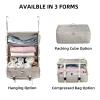 Bukere Hanging Packing Cube for Travel, Portable Shelves Organizer Bag for Luggage Suitcase, Travel Essentials, Compression Carry-On Closet Storage, X-Large Capacity view 4