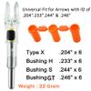 KEAUP 6PCS X Lighted Nocks for Arrows with .204 .233 .244 .246 Inside Diameter with H, S, GT Bushings High-Visibility LED Arrow Nocks, ON/Off Switch Included view 3