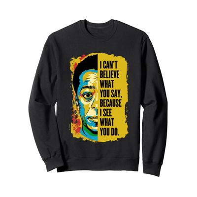 James Baldwin Graffiti Art Juneteenth Black History Month Sweatshirt