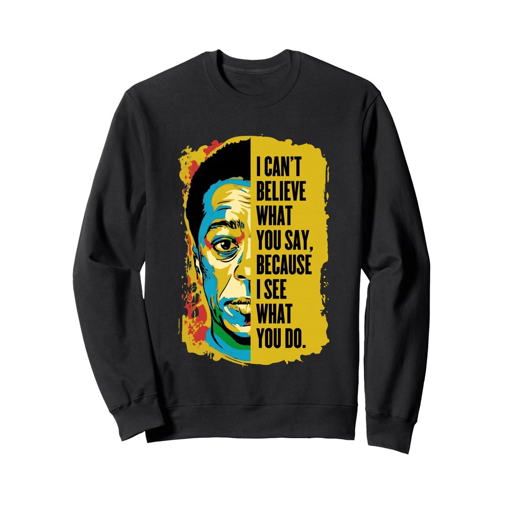 James Baldwin Graffiti Art Juneteenth Black History Month Sweatshirt