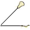 StringKing Womens Complete 2 Pro Offense Lacrosse Stick - Tech Trad Pocket - Metal 3 Pro Shaft (Mid Pocket - Black/Yellow) view 4