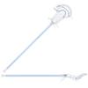 StringKing Womens Complete 2 Pro Midfield Lacrosse Stick - Tech Trad Pocket - Composite Pro Shaft (High Pocket - White/Carolina) view 4