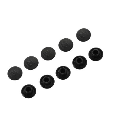 10pcs Bike Stem Screw Cap Mountain Bike Road Bike Foldable Bicycle M5 Hexagon Screws Cap Cycling Accessories (Color : Black, Size : 8.3 * 4mm)