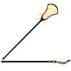 StringKing Womens Complete Lacrosse Stick - Tech Trad Pocket - Metal 2 Shaft (Mid Pocket - Black/Yellow) view 4