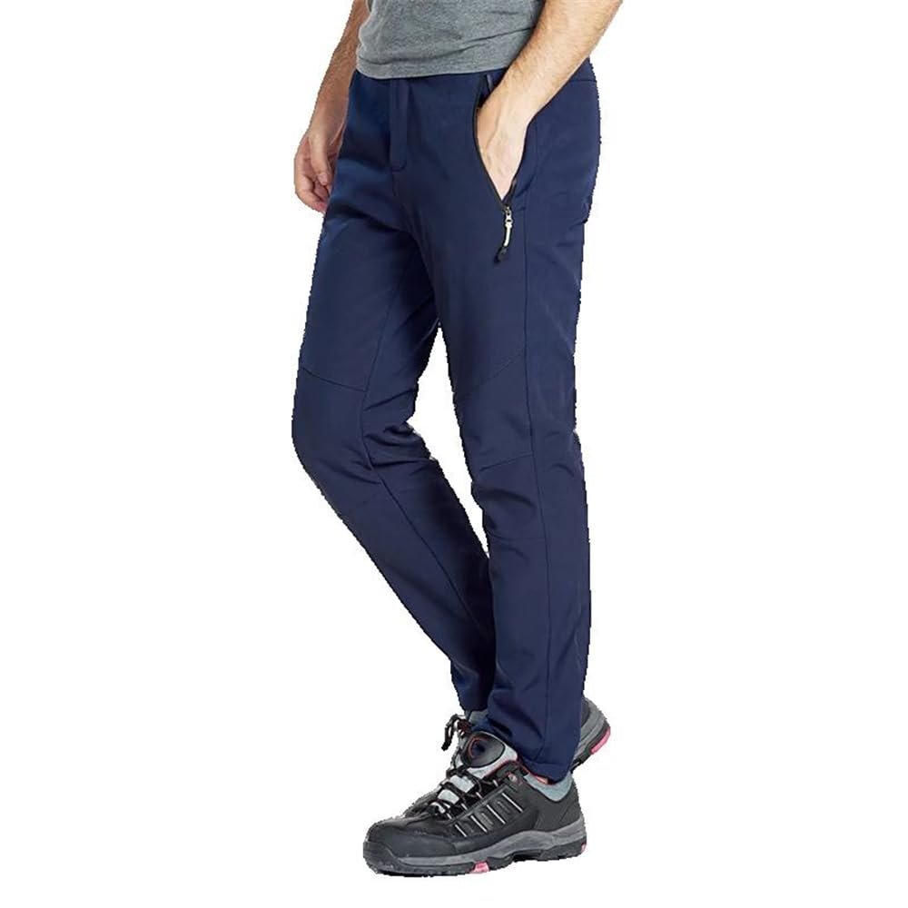 Women' Waterproof Hiking Pants Winter Men' Trousers Camping Climbing Running Outdoor s3 Blue XL