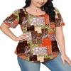Blouses for Women Dressy Casual Puff Short Sleeve Loose Summer T Shirts Boho Tops Fashion Clothing L view 4