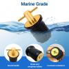 Boat Twist Drain Plug, 1" Marine Brass Screw Type Compression Plug Coolers Hulls Livewell Bilge Transom, Locks in Place for Yacht view 3