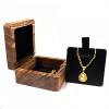 RUOMOODDZ Zebra wood necklace box retro necklace gift box can hold bracelets small pendants can be used as a DIY commemorative gift box for Christmas, Valentine's Day birthdays and family activities view 1
