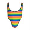 Lejafay Men's Bodysuit Jockstrap Backless Wrestling Singlet Body Chest Harness Jumpsuit Underwear Coloful Large view 1