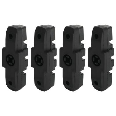 4PCS 2 Pairs Bicycle Brake Pads Replacement Compatible with Magura HS11/HS22/HS24/HS33 Rubber Road Bike Brake Covers Bike Accessories Black