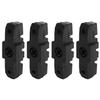 4PCS 2 Pairs Bicycle Brake Pads Replacement Compatible with Magura HS11/HS22/HS24/HS33 Rubber Road Bike Brake Covers Bike Accessories Black view 1
