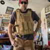 YAKEDA Adjustable Tactical Airsoft Training Vest | Camping, Fishing, Hunting, Gift for Halloween and New Year (US, Alpha, One Size, Regular, Regular, Tan) view 2