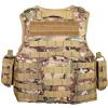 YAKEDA Adjustable Tactical Airsoft Training Vest | Camping, Fishing, Hunting, Gift for Halloween and New Year (US, Alpha, One Size, Regular, Regular, Tan) view 3