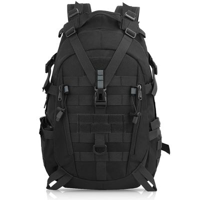 aiGear Tactical Backpack for Men, 25L Military Backpack, 3-Day Bug Out Bag for Camping Hiking Hunting with Molle System Army Daypack (25L Black)