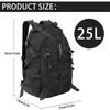 aiGear Tactical Backpack for Men, 25L Military Backpack, 3-Day Bug Out Bag for Camping Hiking Hunting with Molle System Army Daypack (25L Black) view 2