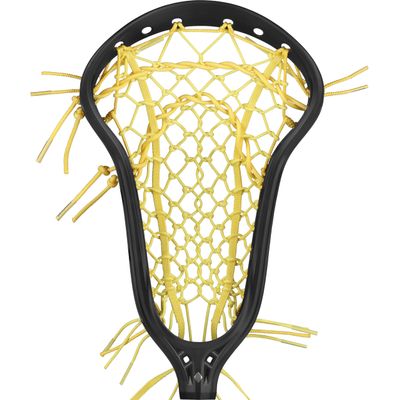 Womens Mark 2 Defense Lacrosse Head Strung with Tech Trad (High Pocket - Black/Yellow)