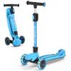 TONBUX Kids Scooter, Light Up 3 Wheel Kick Scooters for Kids 3-12, Folding Scooters with Adjustable Height - Toddler Scooter Lean-to-Steer & Widen Anti-Slip Deck view 1