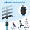 TONBUX Kids Scooter, Light Up 3 Wheel Kick Scooters for Kids 3-12, Folding Scooters with Adjustable Height - Toddler Scooter Lean-to-Steer & Widen Anti-Slip Deck view 2