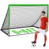 KTRIO 6x4 ft Soccer Goal for Backyard, Portable Soccer Net, Large Foldable Soccer Goals with Carry Bag for Kids Youth Teens Sports, Green 1pack view 1