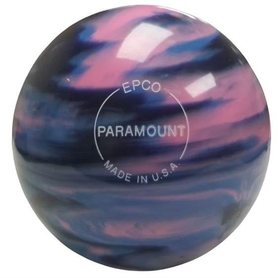 BuyBocceBalls - EPCO Duckpin Bowling Balls - - (5 inch- 3lbs. 12 oz.) Single - Marbleized - Navy, Light Blue & Pink - Made in USA