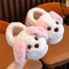 Toddler Cartoon Puppy Cotton Slippers,Girls Boys Cute Indoor Plush Cozy Soft Warm Fluffy Slip-on (Pink, 7.5 Toddler) view 2
