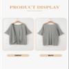 Eytino Womens Plus Size Kimono Cardigan Short Sleeve Open Front Cover Up Loose Casual Blouse Oversized Light-Weight Solid Tops Gray 4X view 4
