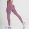 Womens Leggings High Waisted Tummy Control Women Scrunch Butt Lifting Seamless Leggings Booty High Waisted Workout Yoga Pants Tummy Control Gym Compression Tights view 2
