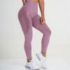 Womens Leggings High Waisted Tummy Control Women Scrunch Butt Lifting Seamless Leggings Booty High Waisted Workout Yoga Pants Tummy Control Gym Compression Tights view 3