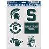 Michigan State Spartans Multi Use 6 FAN PACK view 1