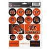 Cincinnati Bengals Vinyl Sticker Sheet 5" x 7" view 1