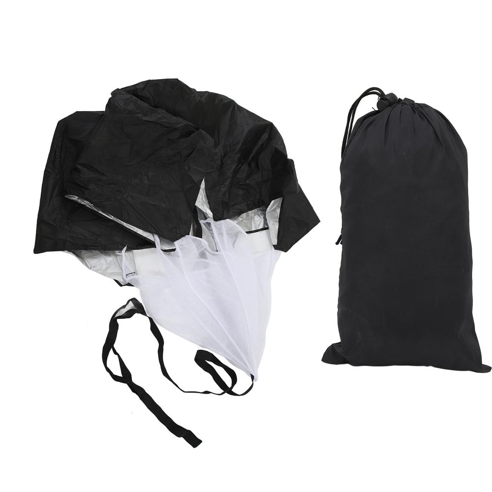 HOHXFYP Running Speed Training Parachute, Speed Drills Parachute, Portable Running Sprint Chute with Adjustable Belt for Explosive Power Training 59 Inch