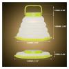 LED Lantern Camping Light Warm White Waterproof Solar USB Rechargeable 3 Dimming Modes Flashlight for Home Camp Hiking Fishing Emergencies view 2