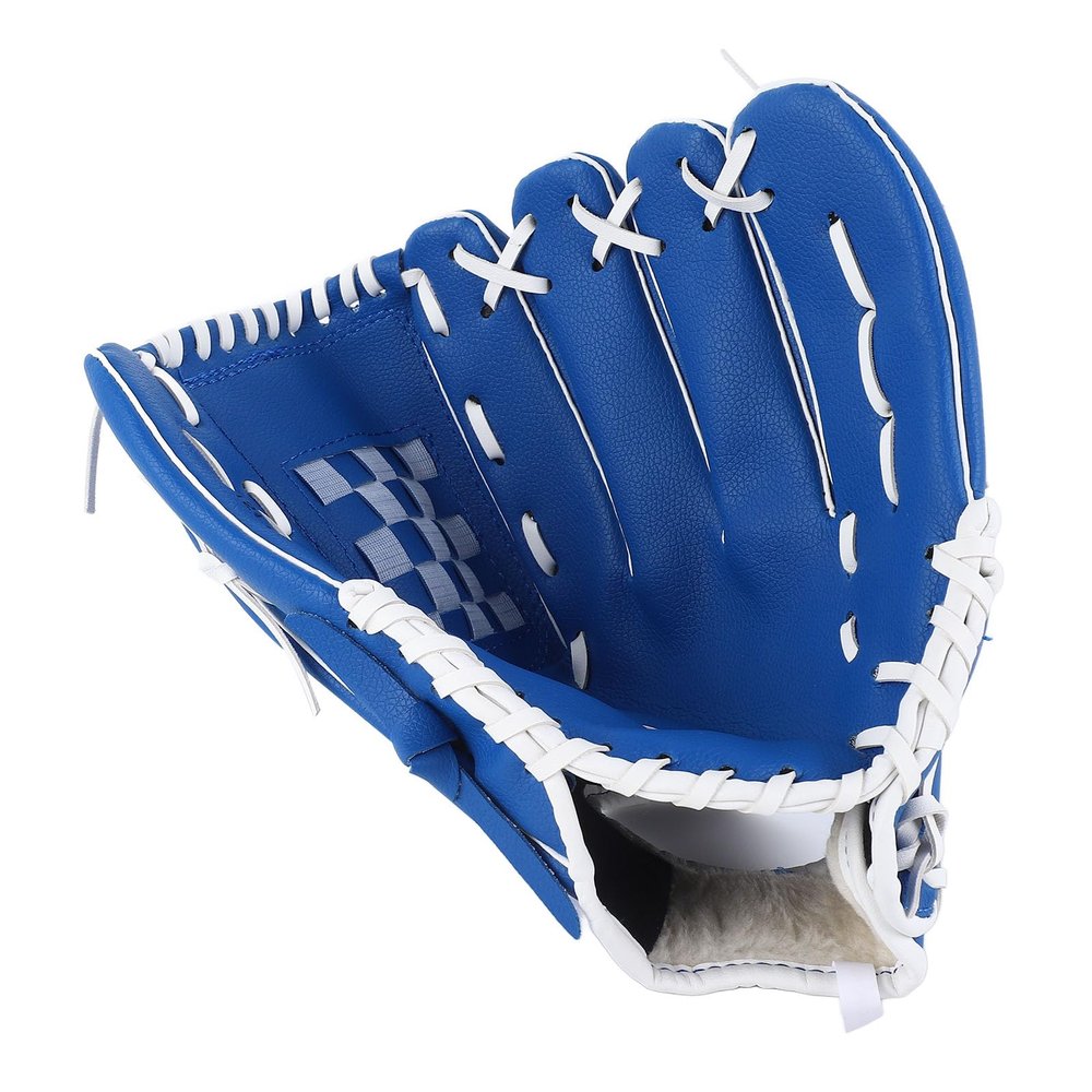 Blue Softball Glove - 12.5 Inches Sport Baseball Glove Outfield Mitt for Outdoor Training