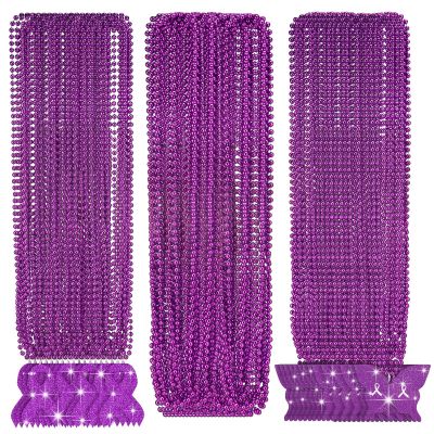 36 Pcs Alzheimers Bead Necklaces Purple Ribbon Awareness Alzheimers Awareness Products Butterfly Pendant Necklaces for Domestic Violence Lupus Epilepsy Pancreatic Cancer Women Survivor Jewelry Gifts