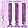 36 Pcs Alzheimers Bead Necklaces Purple Ribbon Awareness Alzheimers Awareness Products Butterfly Pendant Necklaces for Domestic Violence Lupus Epilepsy Pancreatic Cancer Women Survivor Jewelry Gifts view 2