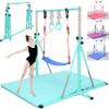 FC FUNCHEER Foldable Gymnastics Bar,5FT Horizontal bar,Adjustable Kids Training bar for Kids Ages 3-15,Kids Gymnastics bar,Triangle Stable Structure-Gym Equipment for Home view 1