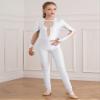 TSSOE Girls Long Sleeve Shiny Rhinestone Figure Skating Jumpsuit Bodysuit Gymnastics Leotard Unitard B05 14 Years view 3