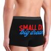 Small Dick Big Dreams Boxer Briefs Comfort Stretch Underwear Trunks Wicking Breathable Knickers For Mens Black view 4