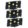 GALPADA 3 Pairs Children' -Tooth Crampons Cleats Ice Skates Non Slip Shoe Grippers Anti-Slip Ice Grippers Non-Slip Shoes Crampons Non Slip Gripper Spikes for Shoes Outdoor Shoe Covers view 1
