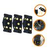 GALPADA 3 Pairs Children' -Tooth Crampons Cleats Ice Skates Non Slip Shoe Grippers Anti-Slip Ice Grippers Non-Slip Shoes Crampons Non Slip Gripper Spikes for Shoes Outdoor Shoe Covers view 2