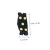 GALPADA 3 Pairs Children' -Tooth Crampons Cleats Ice Skates Non Slip Shoe Grippers Anti-Slip Ice Grippers Non-Slip Shoes Crampons Non Slip Gripper Spikes for Shoes Outdoor Shoe Covers view 3
