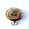 Handcrafted 2" Antique Style Pocket Compass with Intricate Detailed Leather Case Fully Functional Compass for Camping & Hiking view 3