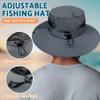 PFFY Sun Bucket Hats for Men Women 3 Wide Brim UPF 50+ Fishing & Beach Hat Green view 4