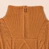 Amazon Essentials Boys' Quarter-Zip Cable-Knit Relaxed-Fit Sweater, Caramel, Medium view 3