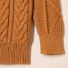 Amazon Essentials Boys' Quarter-Zip Cable-Knit Relaxed-Fit Sweater, Caramel, Medium view 4