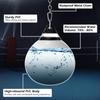 Goplus Water Aqua Bag, 21'' 180 Pound /18 110 Pound Heavy Punching Bag with Adjustable Metal Chain, Water Injection Hose, Boxing Training Bag for Adults Fitness, MMA (White-21, 180LBS) view 3
