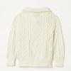 Amazon Essentials Boys Quarter-Zip Cable-Knit Relaxed-Fit Sweater, Eggshell White, X-Large view 2