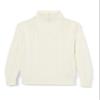 Amazon Essentials Boys Quarter-Zip Cable-Knit Relaxed-Fit Sweater, Eggshell White, Medium view 1