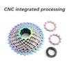 DJC Road Bike HG Freewheel Cassette 11s 12 Speed 11-28 32 34 36T Ultralight for HG Interface Sunshine-SZ Oilslick(Silver, 11s-11-32T) view 2